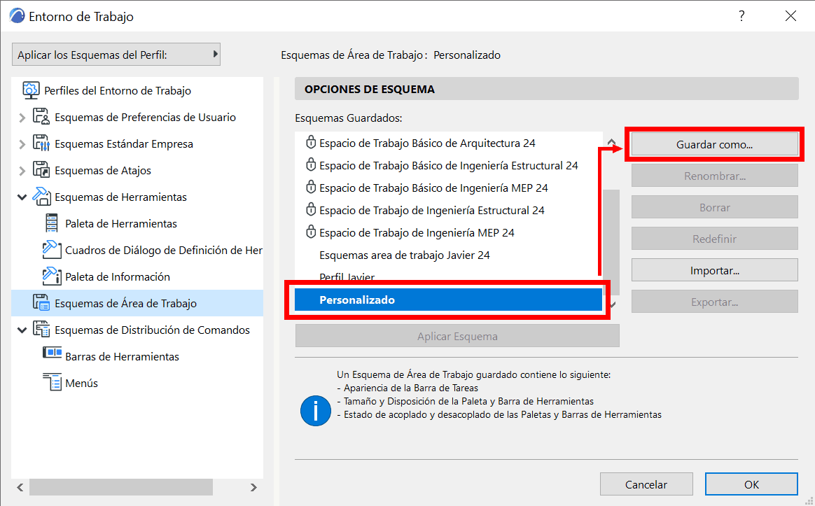 Esquema de Area de trabajo Archi 12 Esquema de Area de trabajo Archi 12