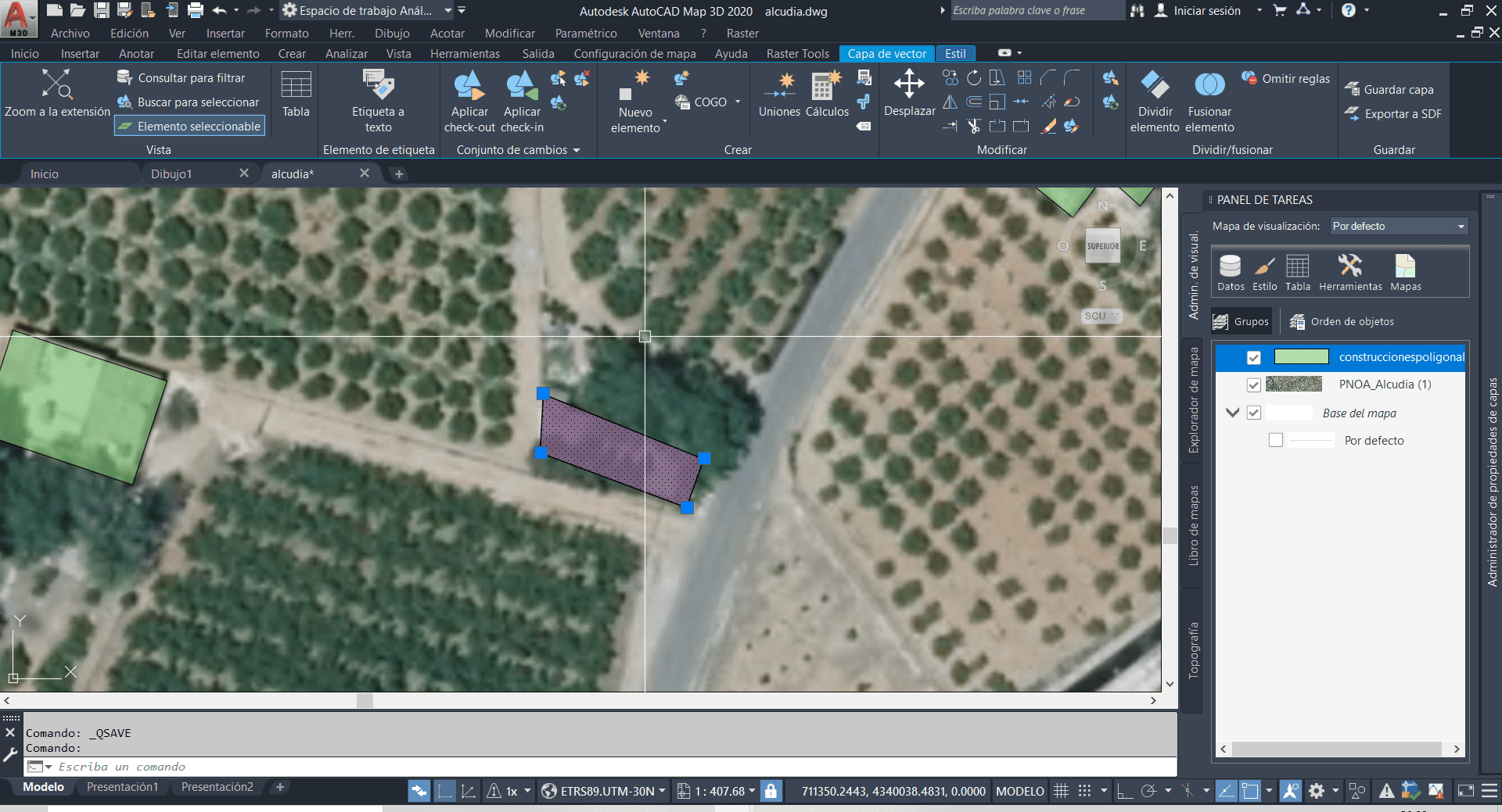 9 7 7 Conexión y edición de una base de datos espacial PostGIS desde AutoCAD Map 3D 9 7 7 Conexión y edición de una base de datos espacial PostGIS desde AutoCAD Map 3D