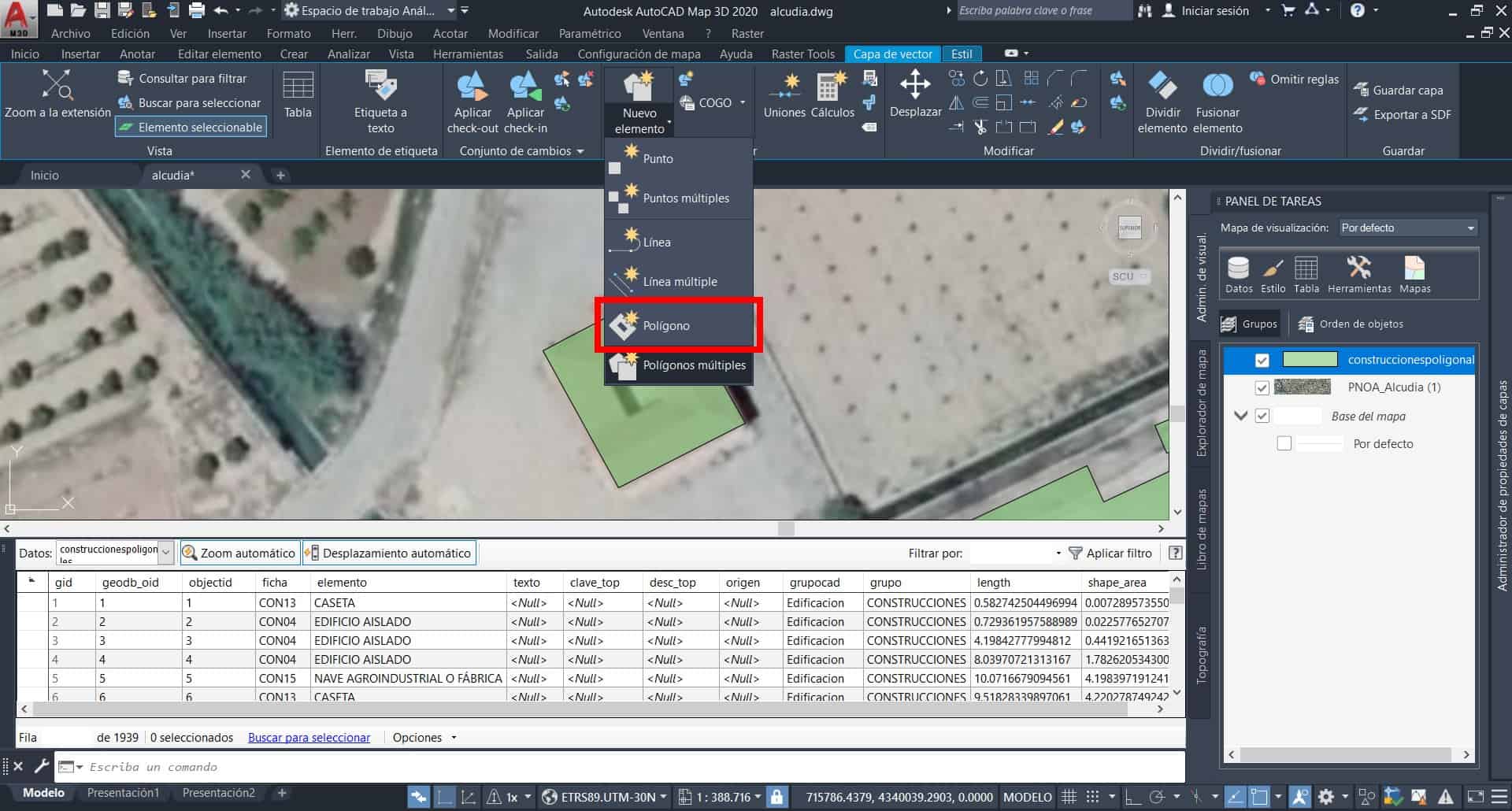 11 Conexión y edición de una base de datos espacial PostGIS desde AutoCAD Map 3D 11 Conexión y edición de una base de datos espacial PostGIS desde AutoCAD Map 3D