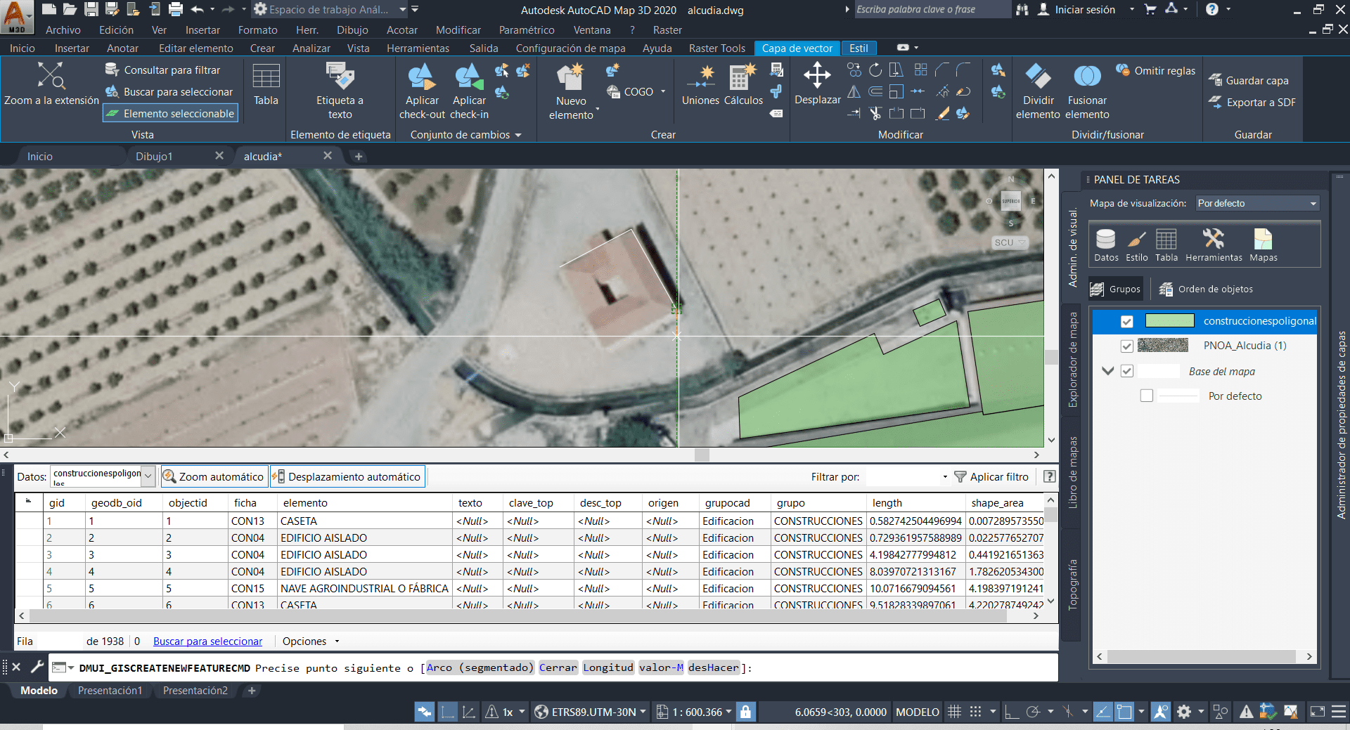12 11 Conexión y edición de una base de datos espacial PostGIS desde AutoCAD Map 3D 12 11 Conexión y edición de una base de datos espacial PostGIS desde AutoCAD Map 3D