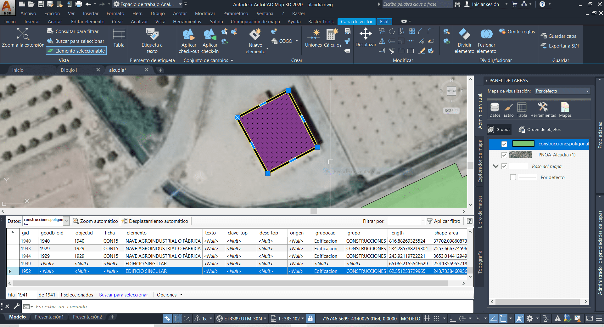 13 12 11 Conexión y edición de una base de datos espacial PostGIS desde AutoCAD Map 3D 13 12 11 Conexión y edición de una base de datos espacial PostGIS desde AutoCAD Map 3D
