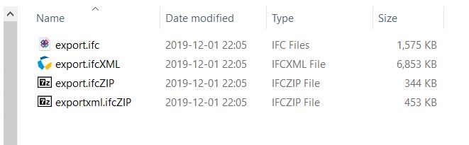 Tamaño IFC comparativa Tamaño IFC comparativa
