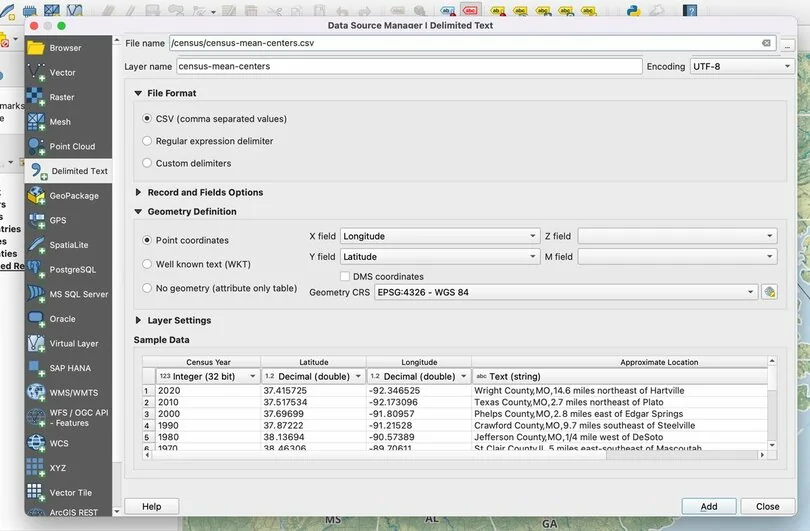 Archivo CSV en QGIS-2 Archivo CSV en QGIS-2