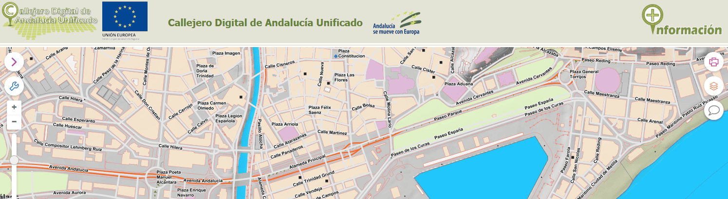Callejero digital de Andalucía Unificado Callejero digital de Andalucía Unificado
