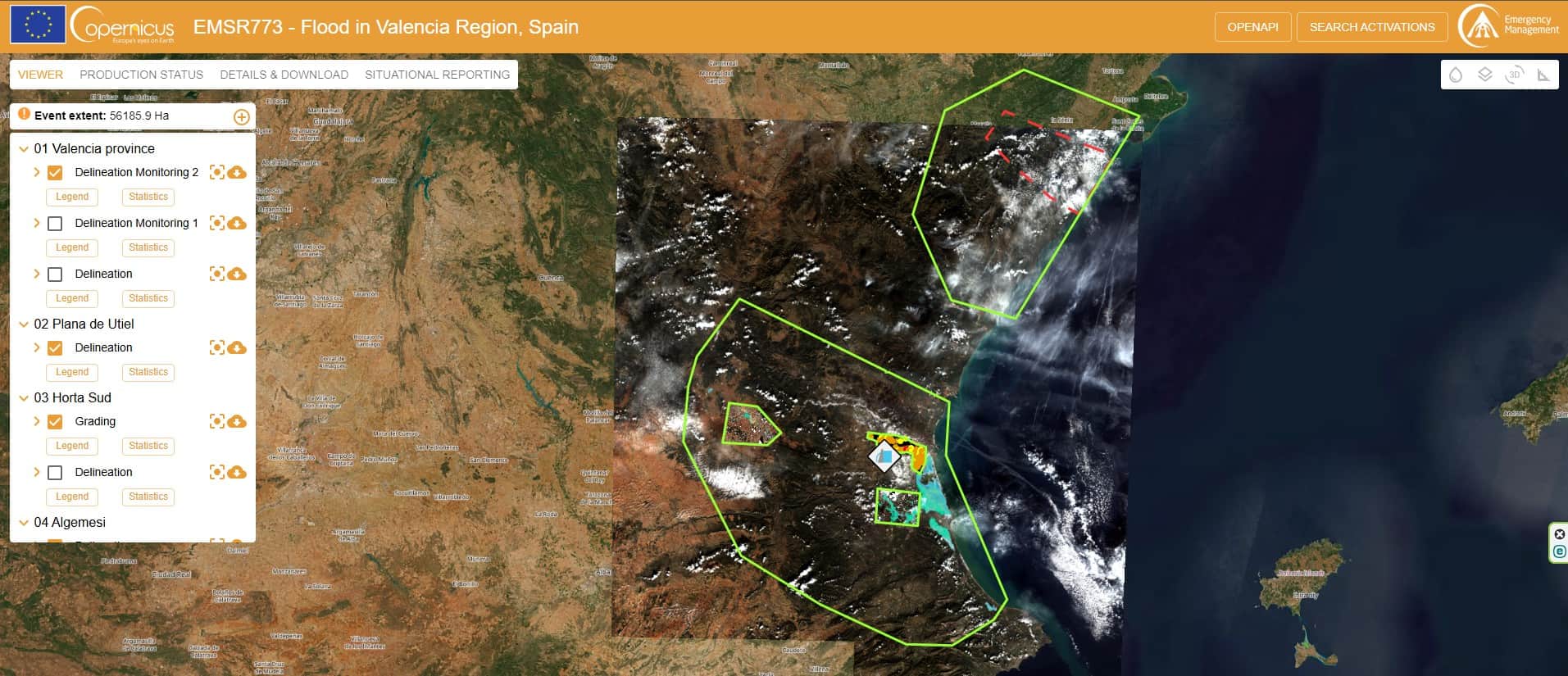El Copernicus EMS e Inundaciones de Valencia