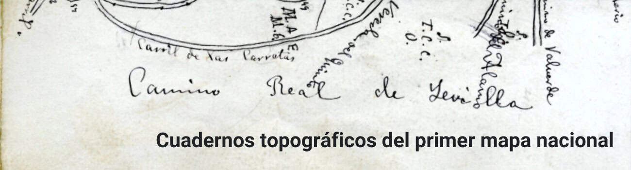 Cuadernos topográficos del primer mapa nacional