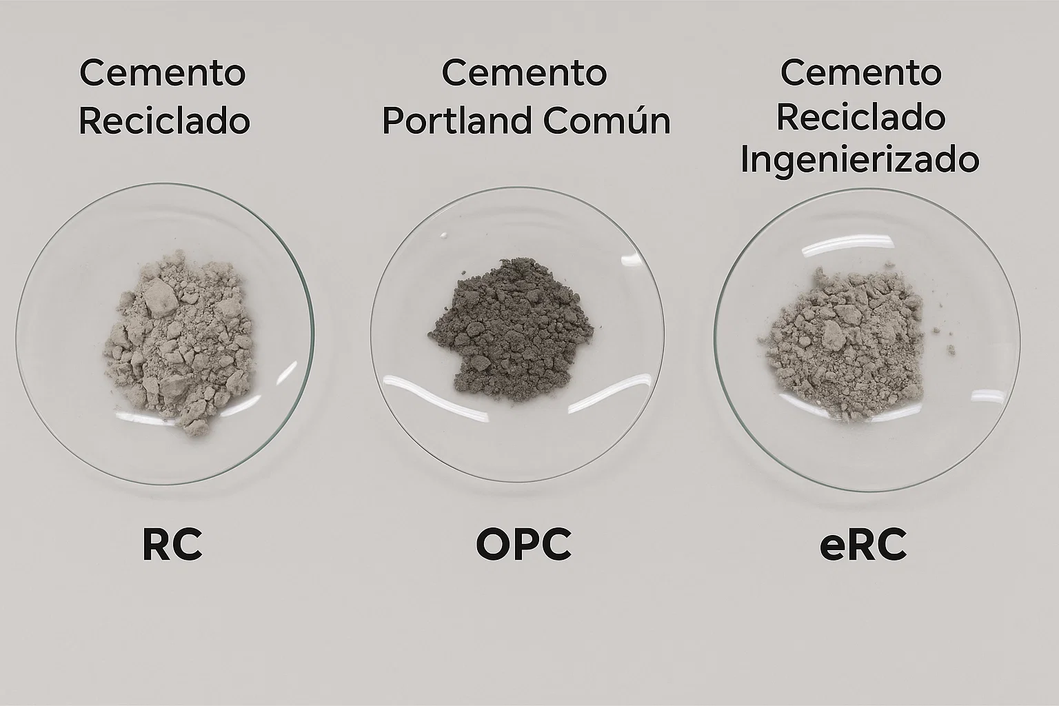 Cemento reciclado fuerte y con menos emisiones